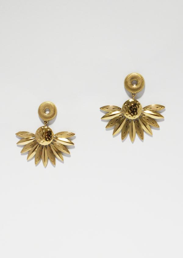 BOUCLES D'OREILLES TOURNESOL